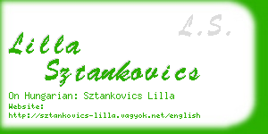 lilla sztankovics business card